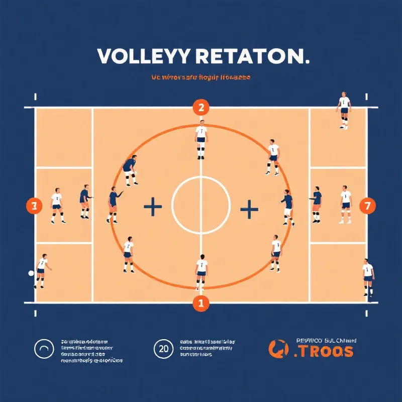 排球场地与轮转图解