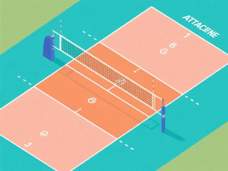 排球场地与位置图解