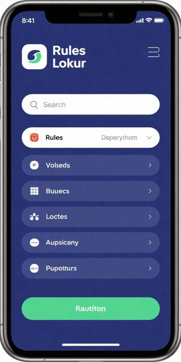 排球规则速查App界面